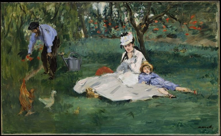 The Mount Family in the Garden at argenteuil